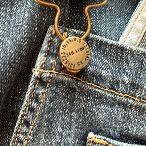 EUC Current/Elliot Hatch Maternity Jean Overalls (size small) - Picture 8 of 8